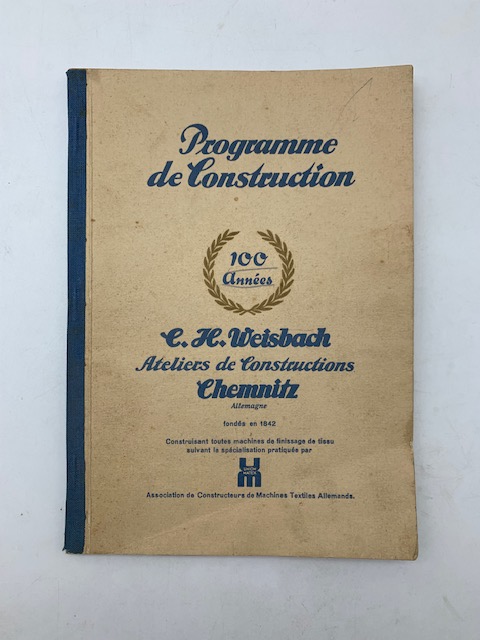 Programme de construction. Specialites de la maison C. H. Weisbach Chemnitz